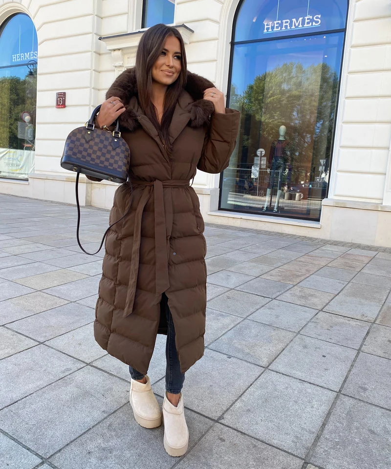Parka May Dunkelbraun