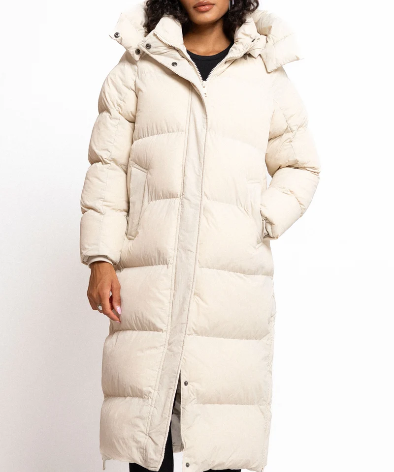 Oversize Jacke Addie Lang Beige