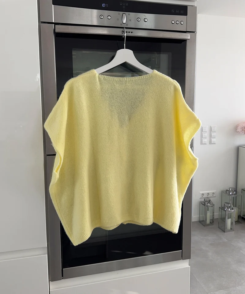 Kurzarm Cardigan Liz Gelb