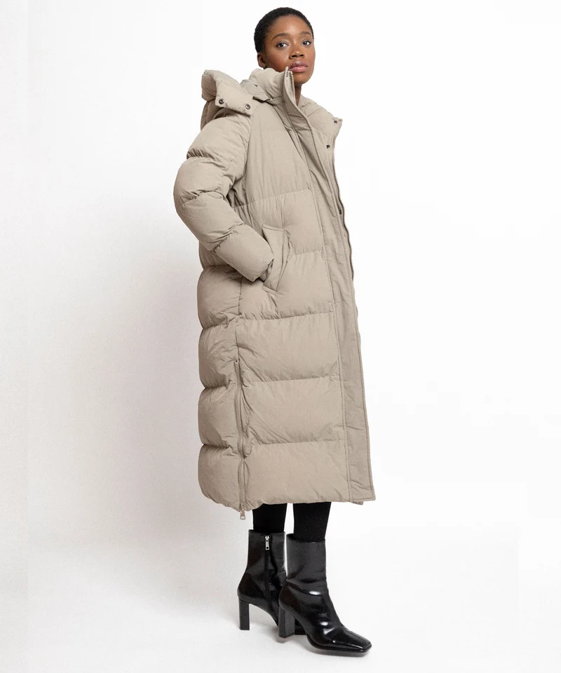 Oversize Jacke Addie Lang Taupe