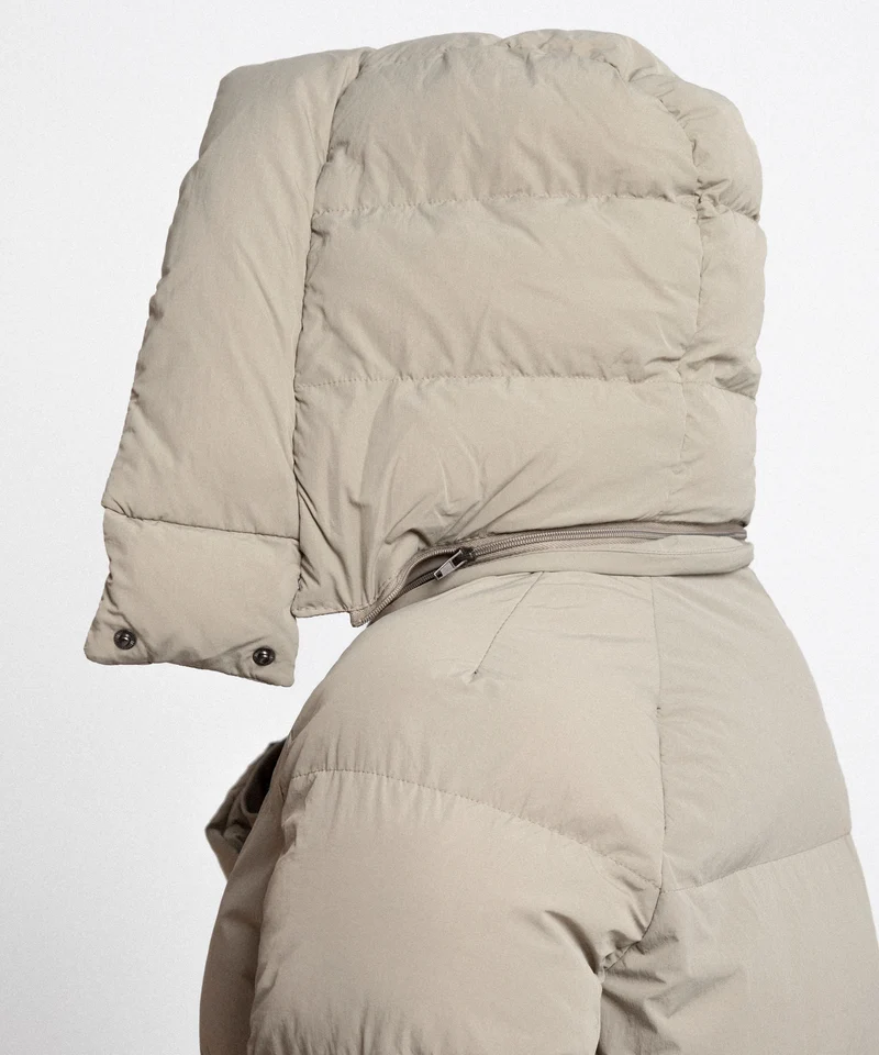 Oversize Jacke Addie Lang Taupe