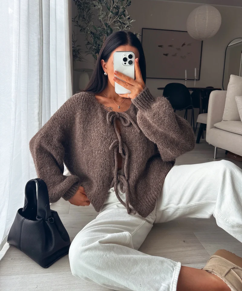 Cardigan Schleife Fia Braun