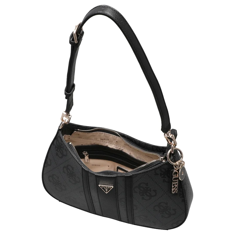 Guess Noelle ll Top Zip - Bolso de hombro 29 cm (coal logo)