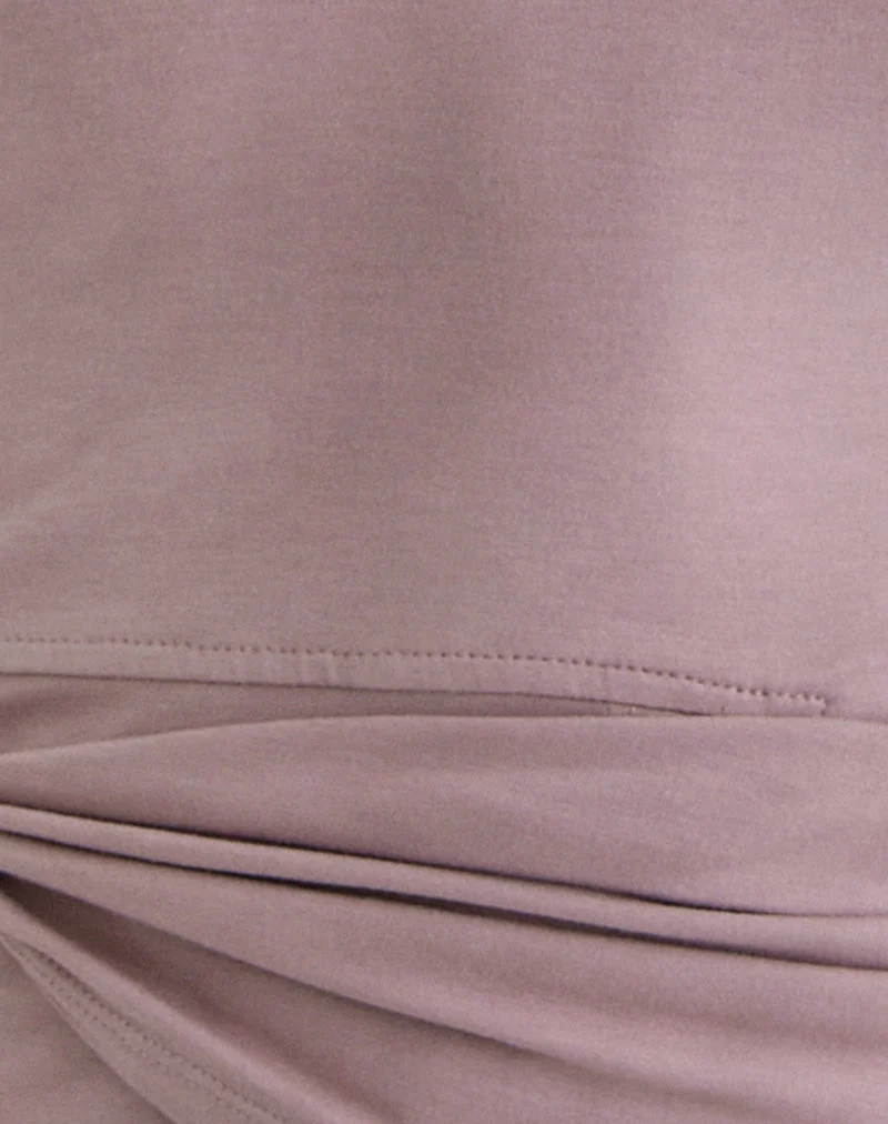 Tanzy Tie Top aus Jersey in Altrosa