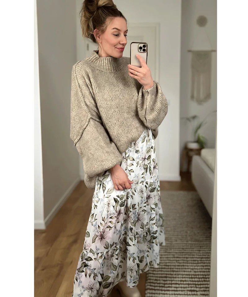 Oversize Pullover Nata Taupe