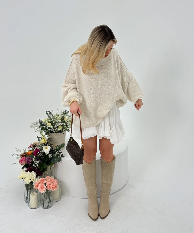 Oversize Pullover Nata Beige
