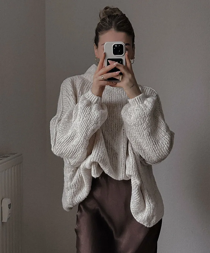 Oversize Pullover Nata Beige