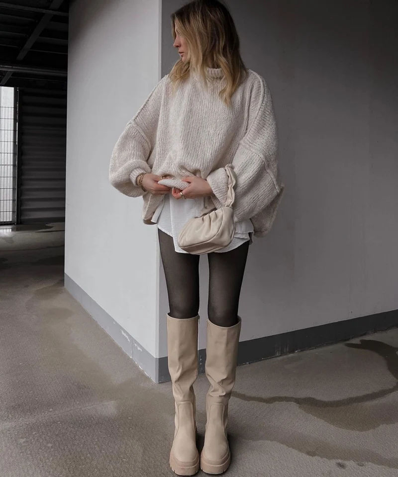 Oversize Pullover Nata Beige
