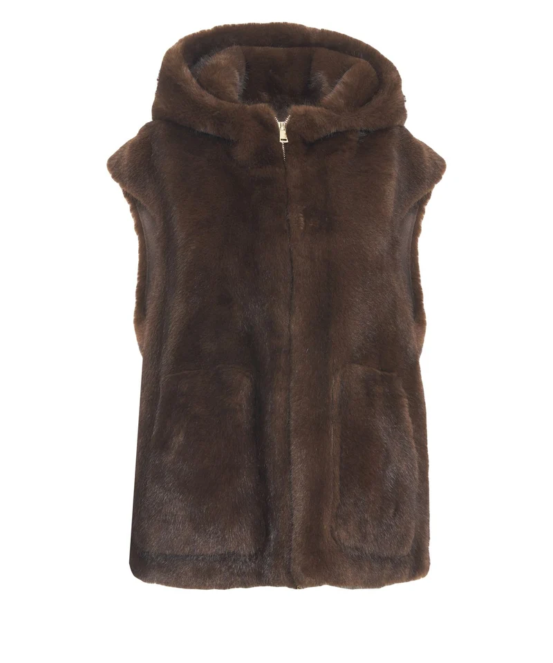 Gilet in pelliccia sintetica