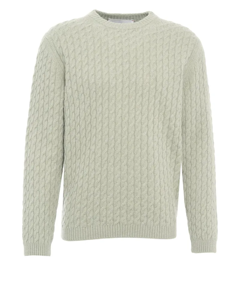 Maglione con motivo a trecce