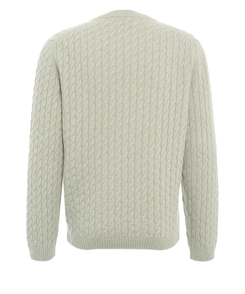 Maglione con motivo a trecce
