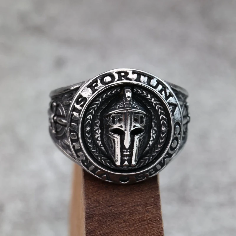 Punk-Spartaner-Helm-Ring für Herren