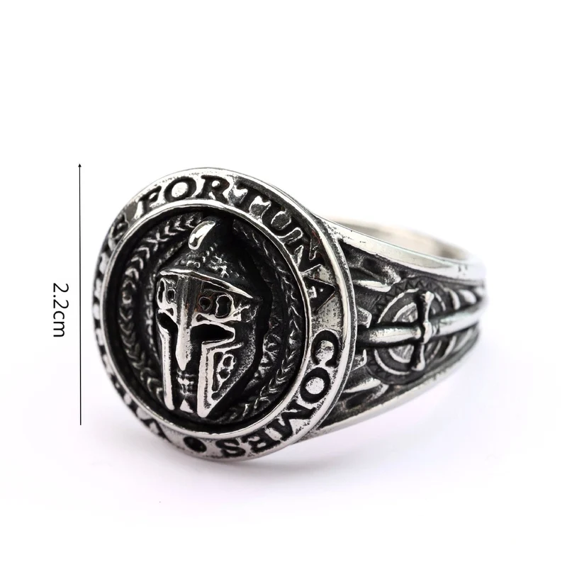 Punk-Spartaner-Helm-Ring für Herren