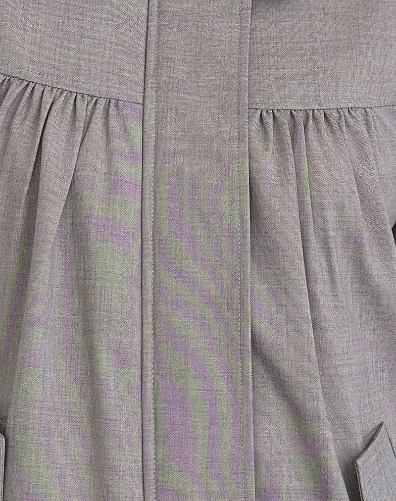 Cindari Jacke mit Kragen in Grau