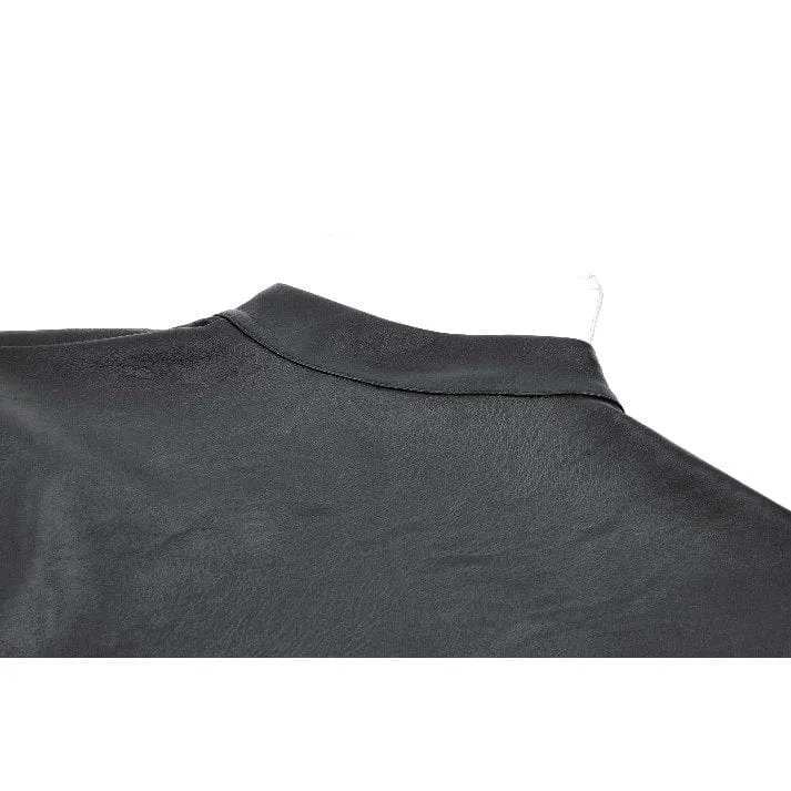 Punk-Cape für Damen mit Schnallenverschluss und Reißverschluss
