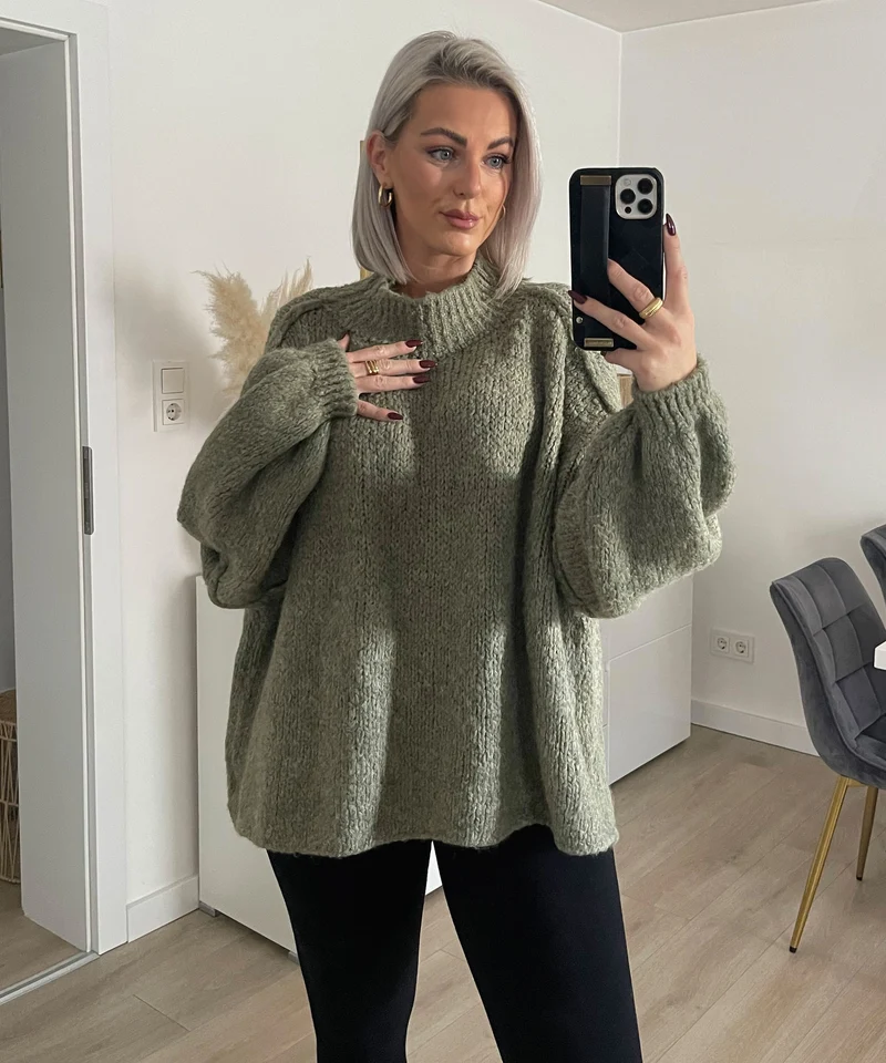 Oversize Pullover Nata Khaki