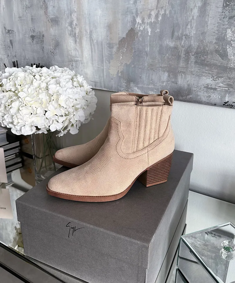 Cowboy Stiefeletten Allie Beige
