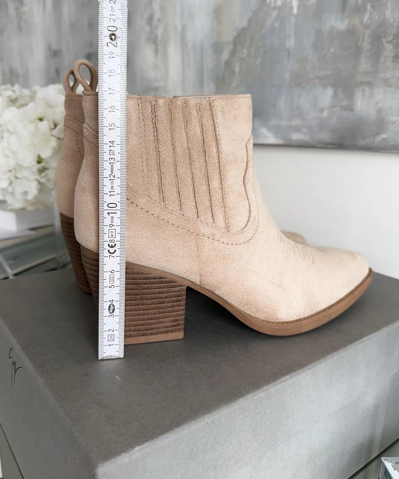 Cowboy Stiefeletten Allie Beige