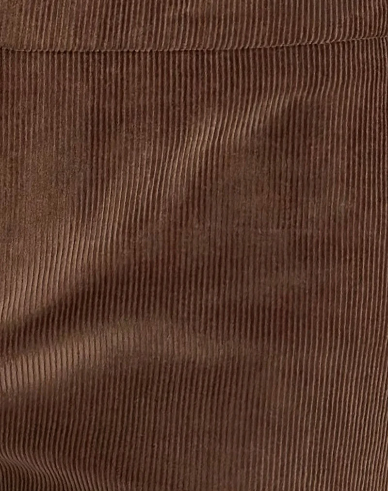 Blazira Shorts aus Wal-Cord in Braun