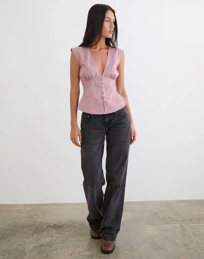 Devlon Bluse in Altrosa