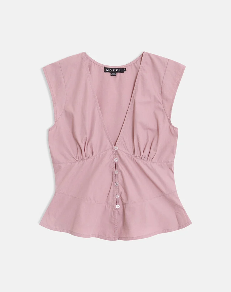 Devlon Bluse in Altrosa