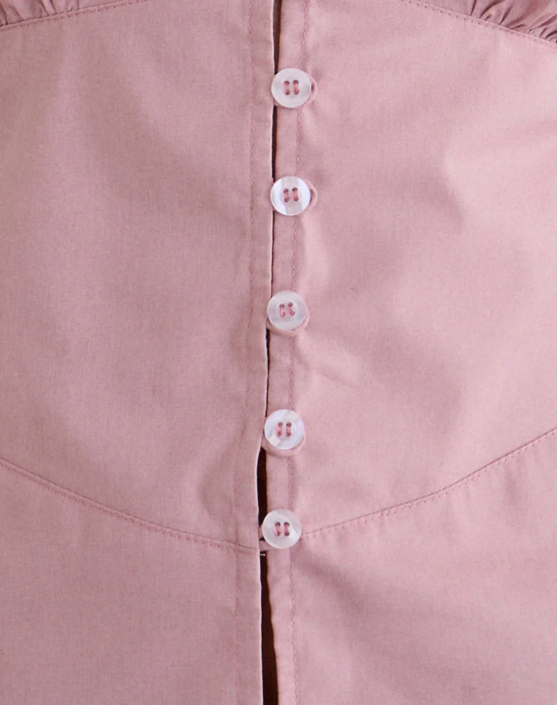 Devlon Bluse in Altrosa