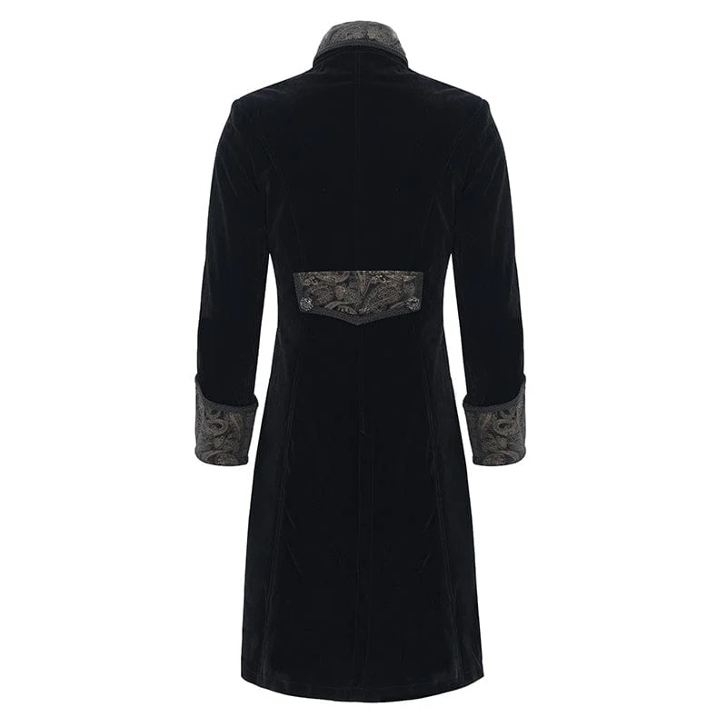Gothic-Herrenjacke mit einreihigem Revers