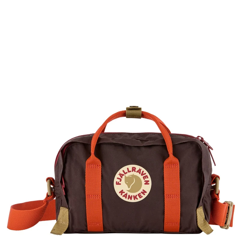 Fjällräven Kånken Koncept - Bolso bandolera 22 cm (black oak-rowan red)