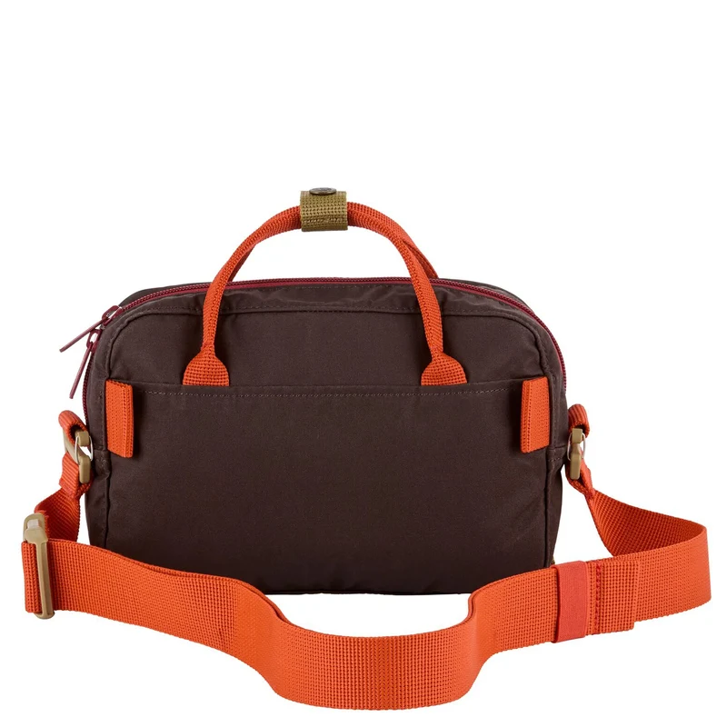 Fjällräven Kånken Koncept - Bolso bandolera 22 cm (black oak-rowan red)