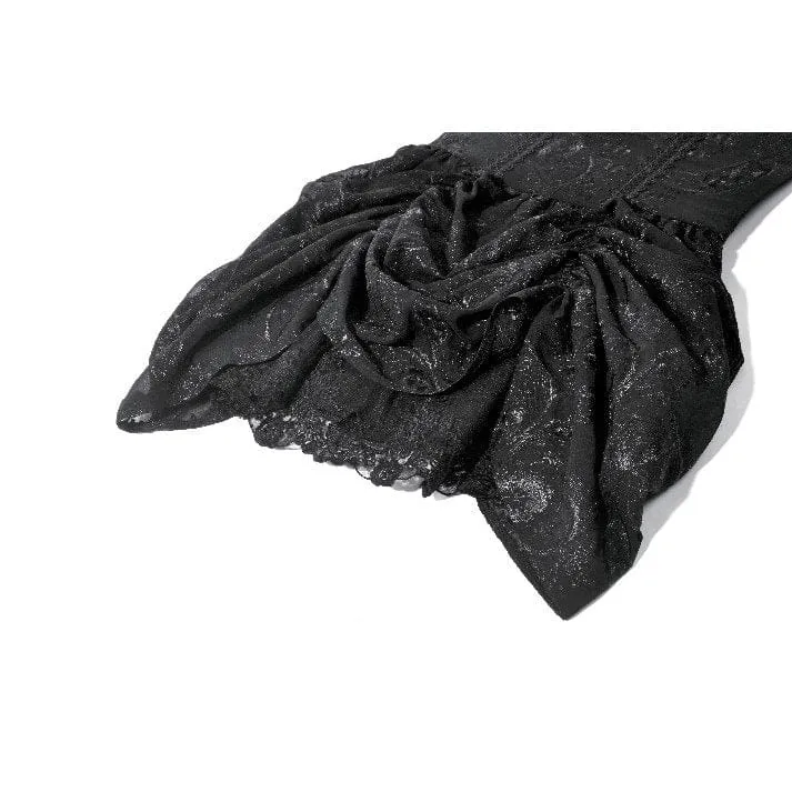 Gothic-besticktes Peplum-Unterkleid für Damen