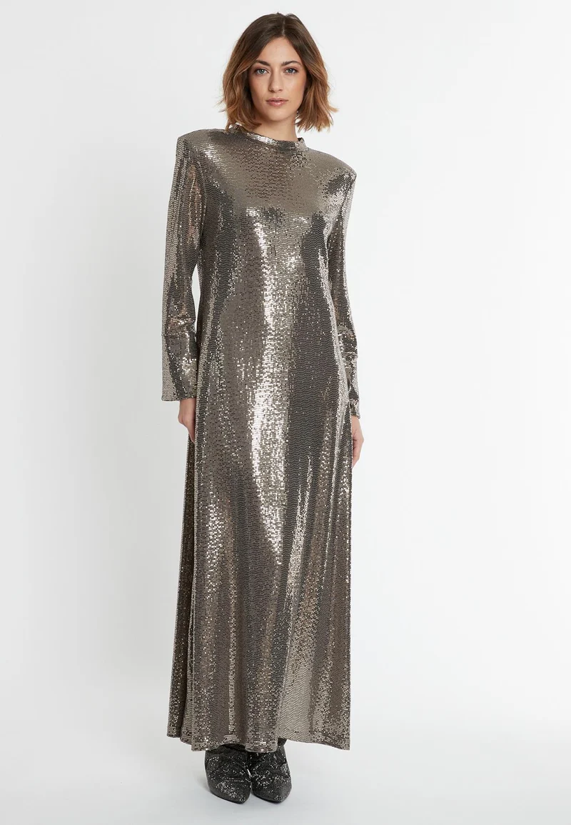 Pailletten Maxikleid Sagaty