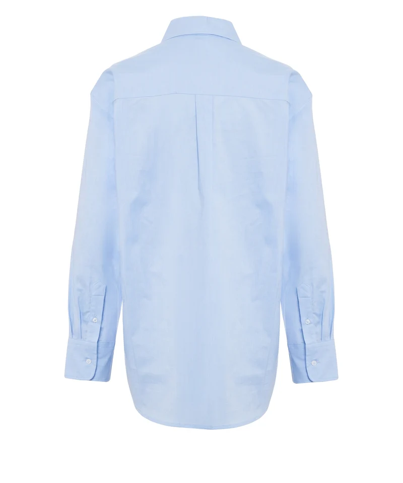 Camicia con ricamo del logo