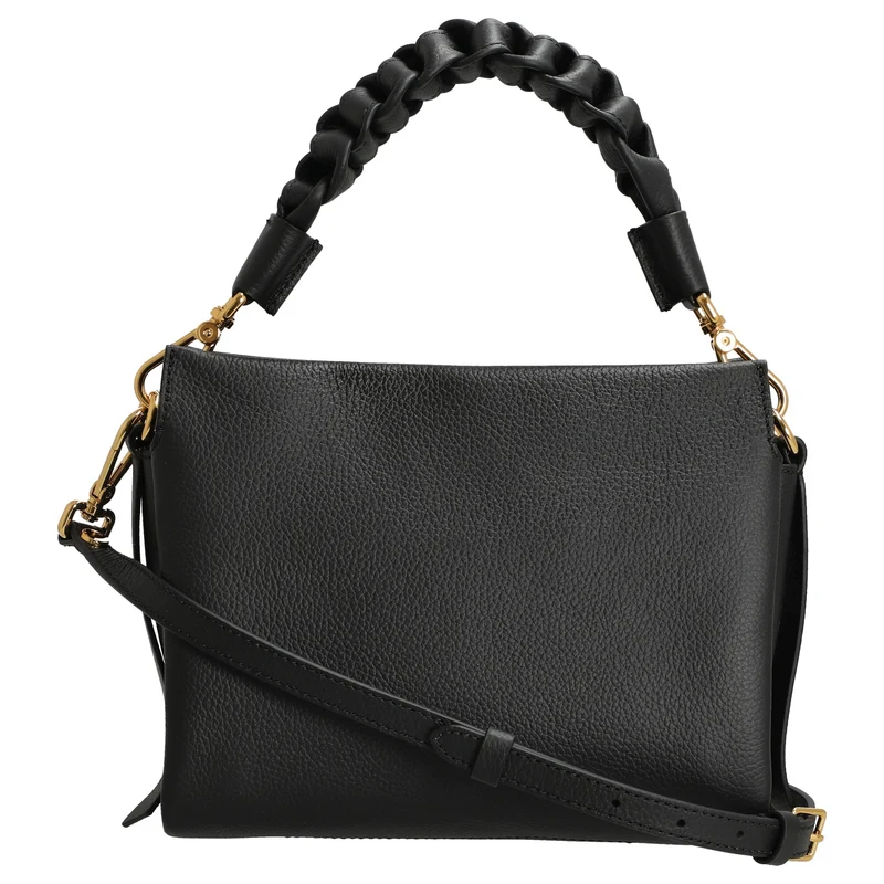Coccinelle Boheme Grana Double - Bolso de mano S 23 cm (noir/cognac)