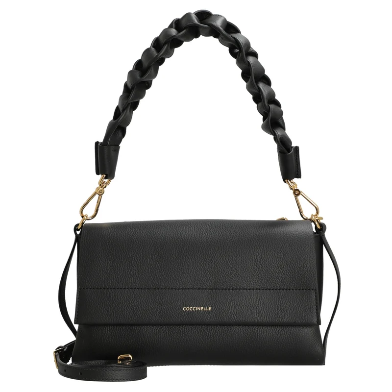 Coccinelle Boheme Grana Double - Bolso bandolera 26 cm (noir, cognac)