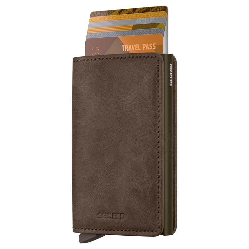 Secrid Vintage Slimwallet - Cartera RFID 6.8 cm (oak)