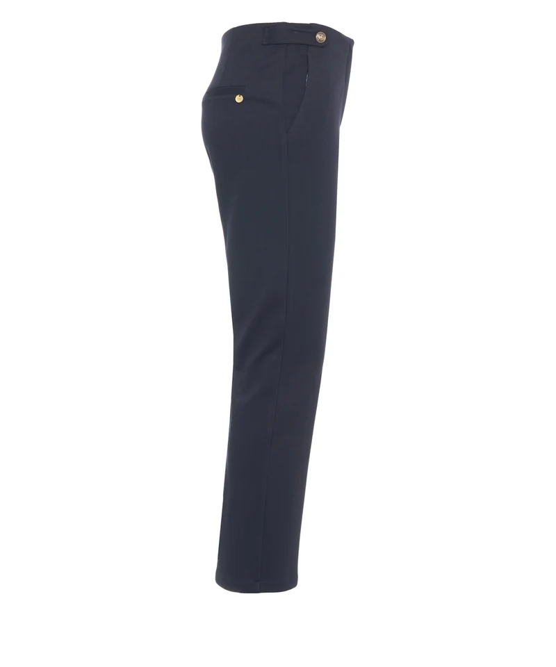 Pantaloni con bottoni decorativi
