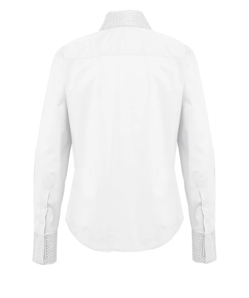 Camicia con applicazione di strass