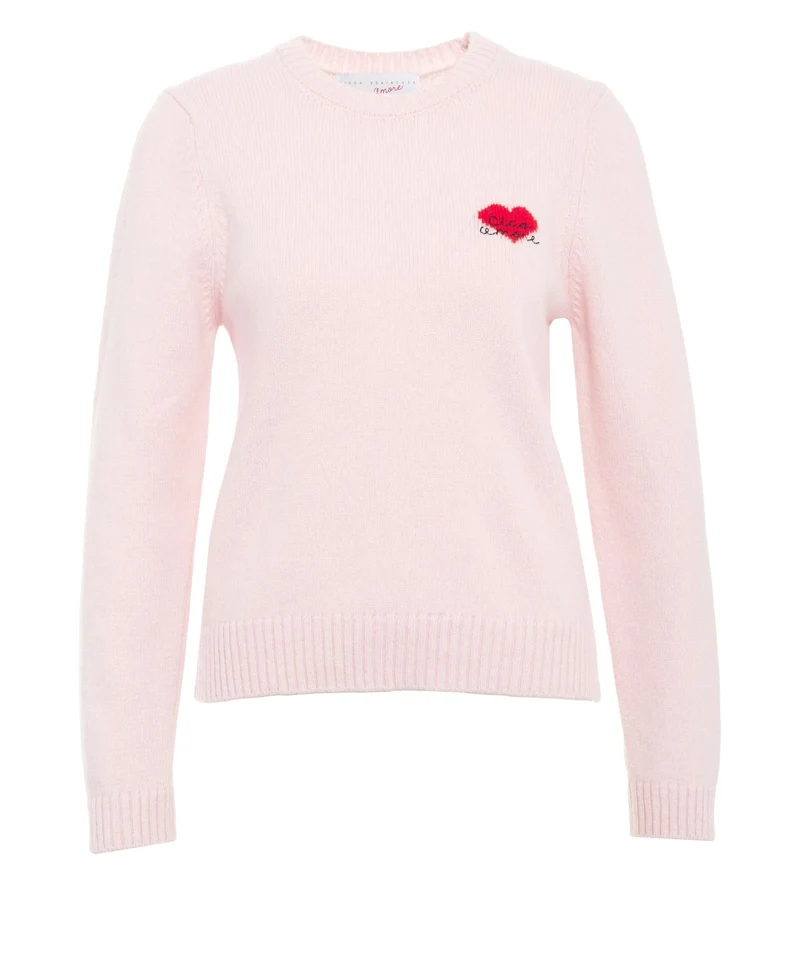 Maglione con ricamo logo