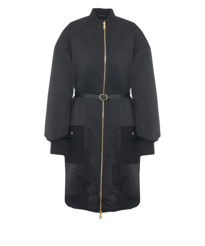 Parka con cintura