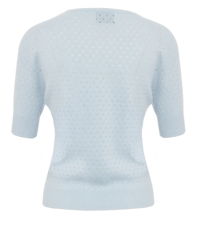 Top in maglia 'Celeste'