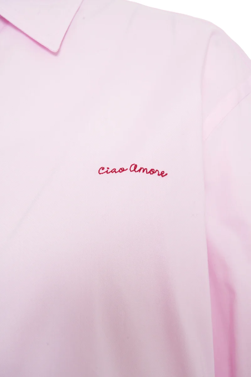 Camicia con ricamo del logo