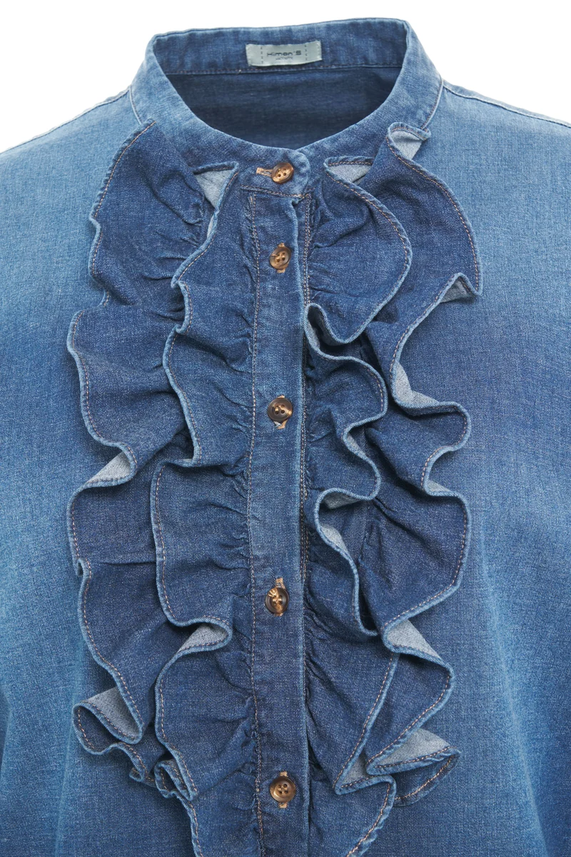 Camicia con dettagli con volant