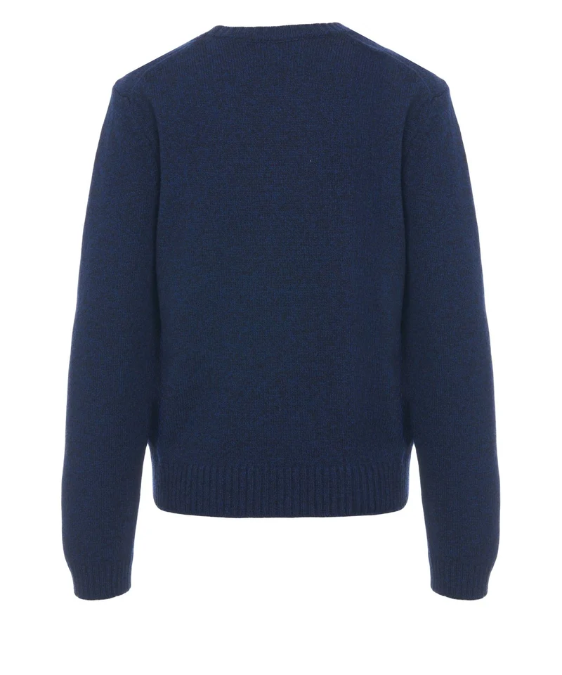 Maglione con ricamo logo