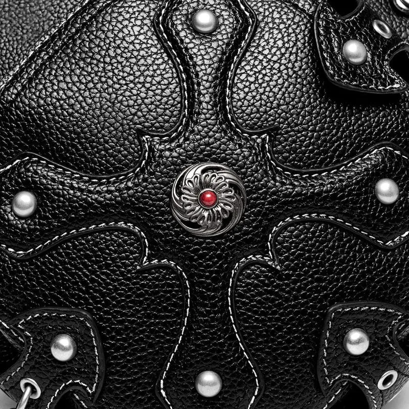 Unisex Punk Niet Kreuz Kettengürteltasche