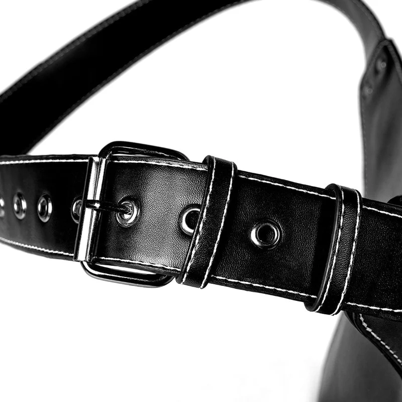 Unisex Punk Schlangenleder-Bauchtasche