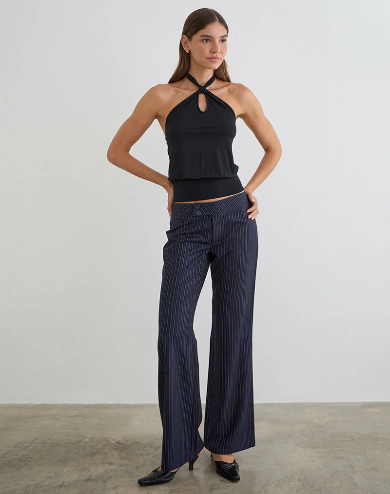 Falita Hose in Tailoring Navy Stripe