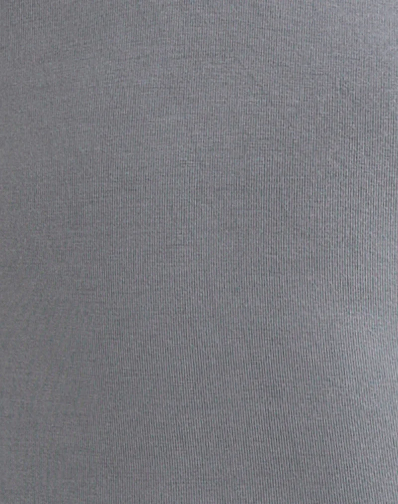 Lynod Plunge Top in Grau