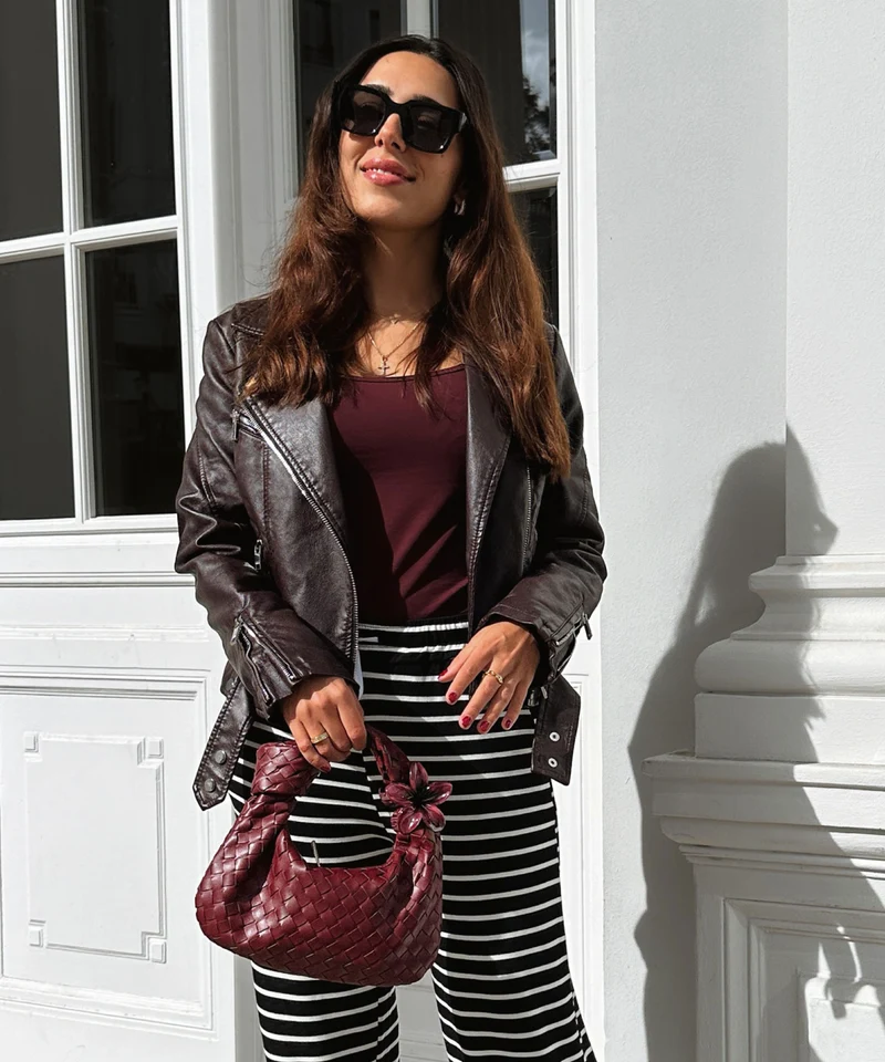 Stoffhose Malika Schwarz