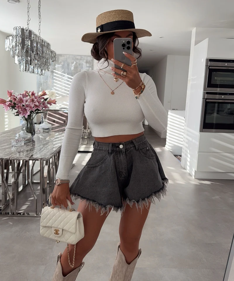 Shorts Fee Grau