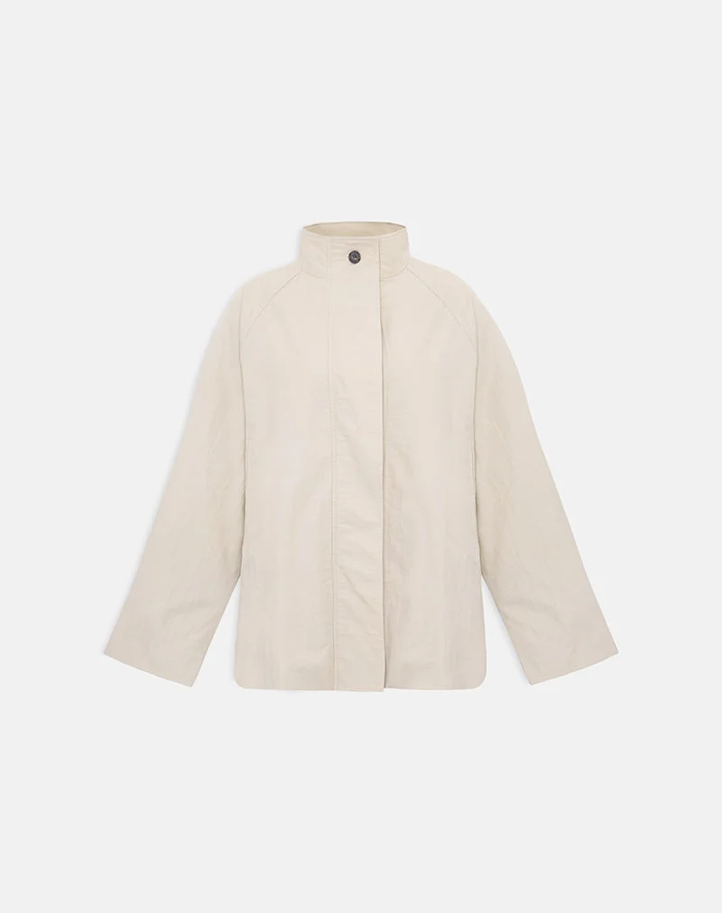 Saipul Oversize-Jacke in Beige